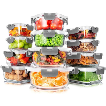 24-Piece Food Storage Containers Set