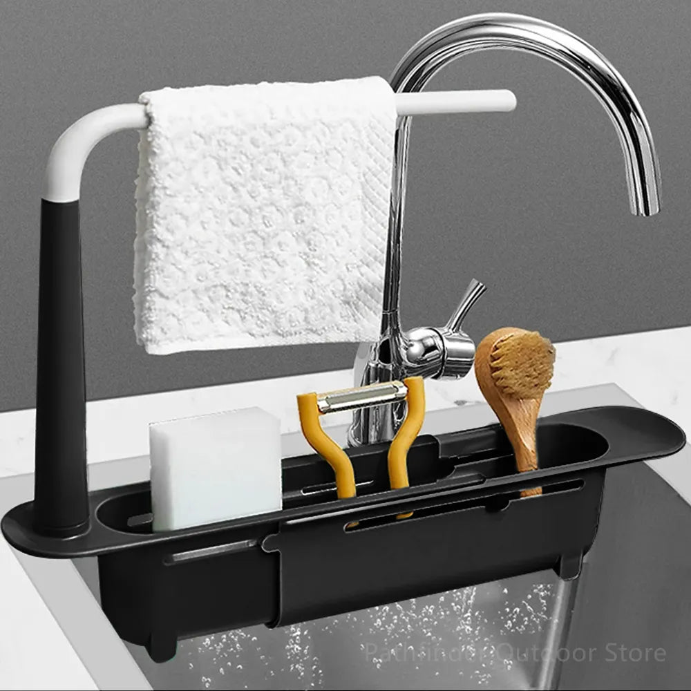 Kitchen Telescopic Sink Shelf Organizer