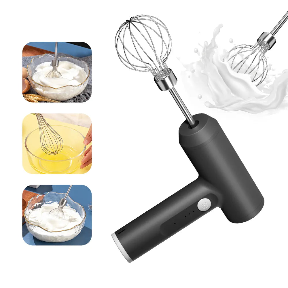 3 Speeds  Wireless Electric Food Mixer